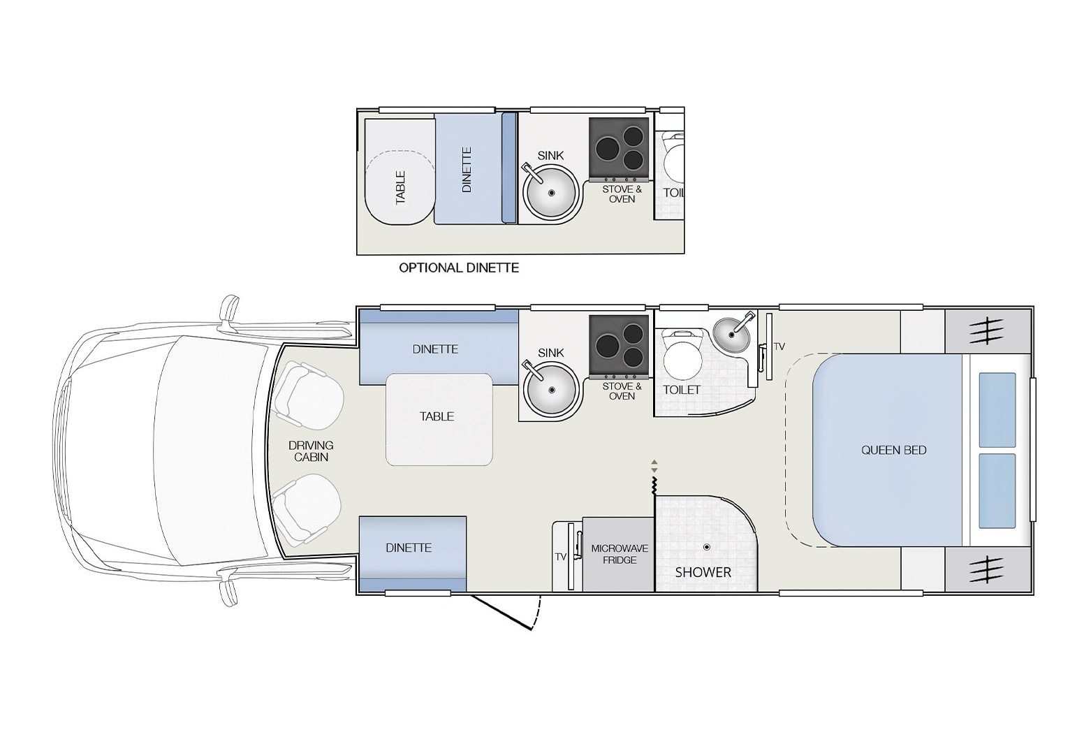 Winnebago Iluka floor plan 1 of 2