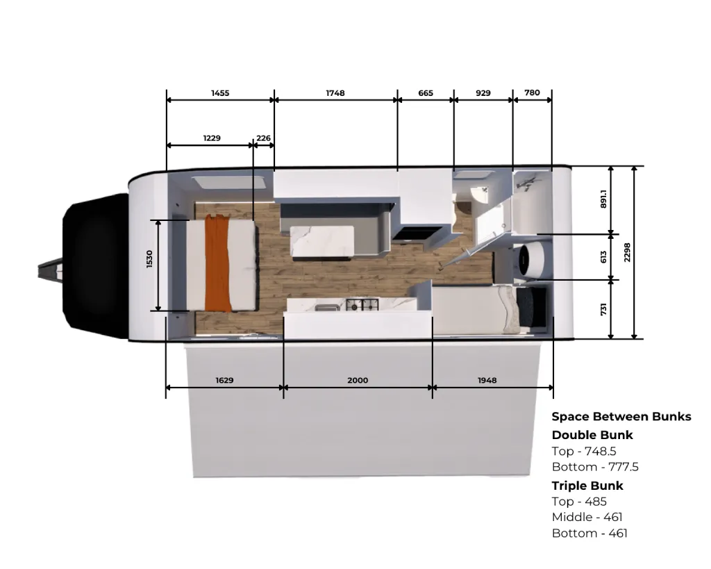 Zone RV Sojourn Family floorplan